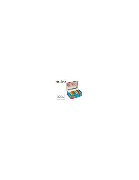 Rotulador carioca color kit caja metalica de 80 unidades surtidas + album colorear