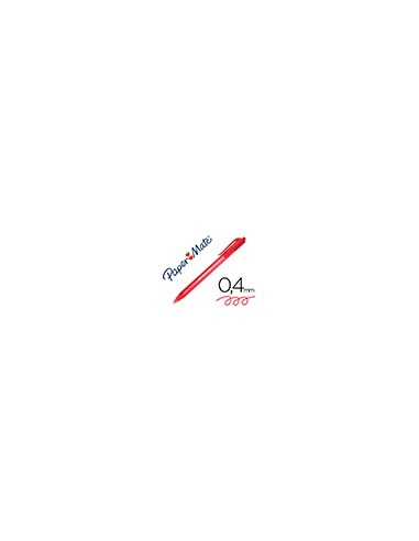 Boligrafo paper mate inkjoy 100 retractil punta media rojo