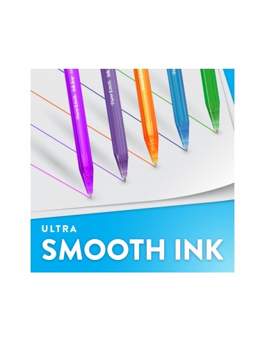 Boligrafo paper mate inkjoy 100 retractil punta media rojo