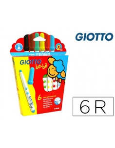 Rotulador giotto super bebe caja de 6 unidades colores surtidos