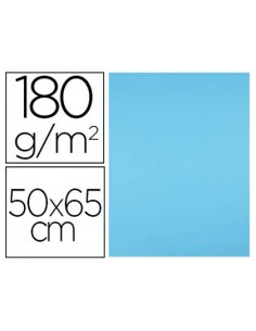 Cartulina liderpapel 50x65 cm 180g/m2 celeste paquete de 25 hojas