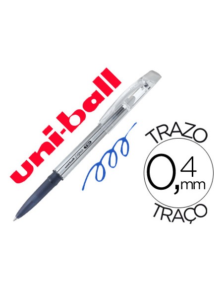 Boligrafo uni-ball roller tsi uf-220 borrable 0,7 mm tinta gel azul
