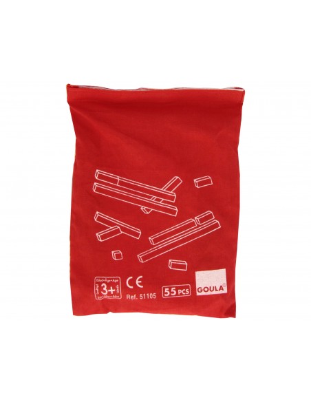 Juego goula didactico regletas en bolsa 55 piezas