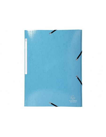 Carpeta exacompta gomas carton simil-prespan tres solapas din a4+ colores surtidos