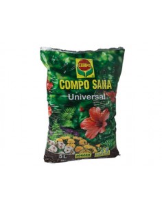 Sustrato compo universal para plantas de interior y exterior saco de 5 litros
