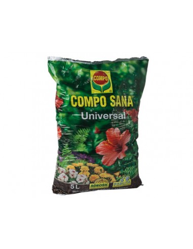 Sustrato compo universal para plantas de interior y exterior saco de 5 litros