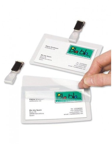 Identificador djois con pinza 104x74 mm pack de 10 unidades