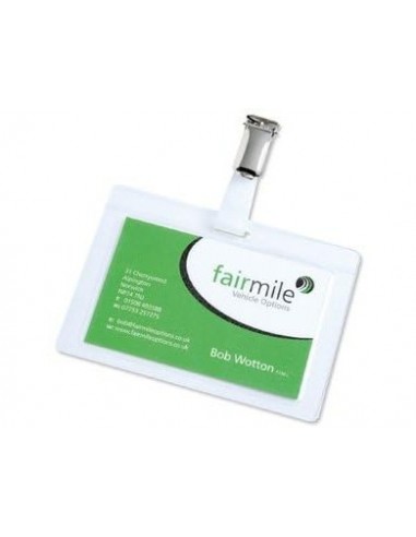 Identificador djois con pinza 104x74 mm pack de 10 unidades