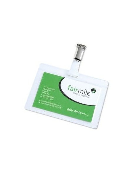 Identificador djois con pinza 104x74 mm pack de 10 unidades