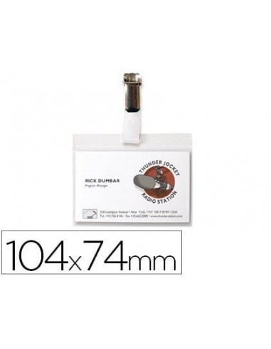 Identificador djois con pinza 104x74 mm pack de 10 unidades