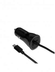 Cargador para coche mediarange con 2 conectores usb conector 1 carga a 2100 ma conector 2 carga a 1000 ma