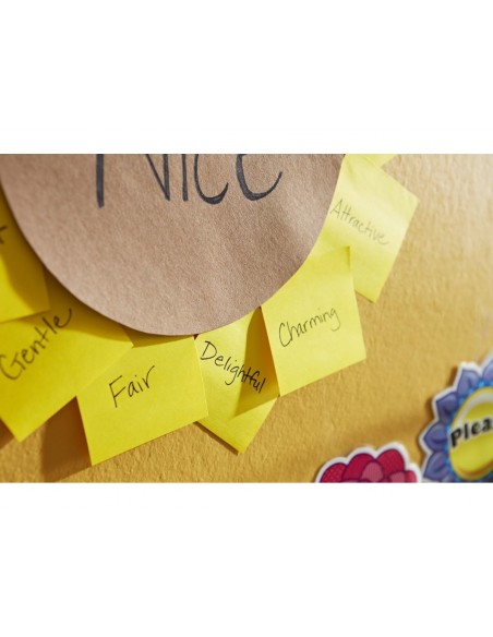 Soporte bloc de notas adhesivas quita y pon post-it super sticky z notes color negro con 1 bloc 76x76 mm
