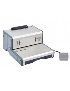 Encuadernadora electrica p164 yosan 5:1 paso 64 perfora 25 hojas tamaño a4 encuaderna hasta 50 mm. con insertador