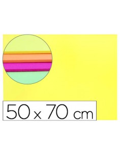 Goma eva liderpapel 50x70cm 60g/m2 espesor 2mm fluor amarillo