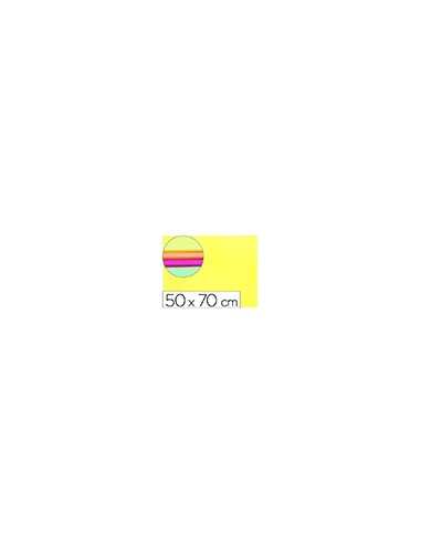 Goma eva liderpapel 50x70cm 60g/m2 espesor 2mm fluor amarillo