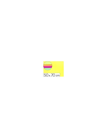 Goma eva liderpapel 50x70cm 60g/m2 espesor 2mm fluor amarillo