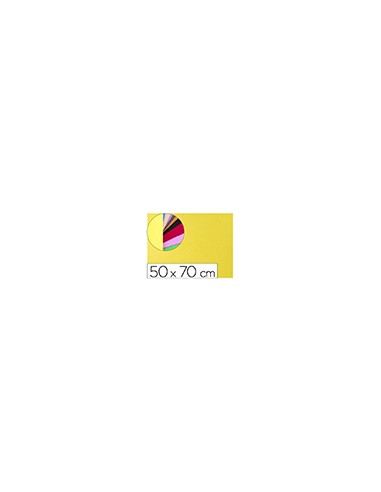 Goma eva liderpapel 50x70cm 60g/m2 espesor 2mm textura toalla amarillo