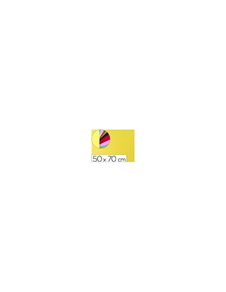 Goma eva liderpapel 50x70cm 60g/m2 espesor 2mm textura toalla amarillo