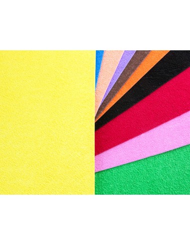 Goma eva liderpapel 50x70cm 60g/m2 espesor 2mm textura toalla amarillo