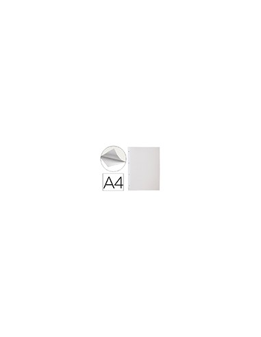 Hoja album de fotos liderpapel din a4 autoadhesiva blanca