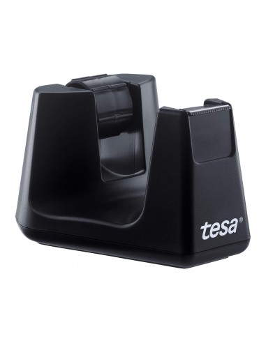 Portarrollo sobremesa tesa plastico easy cut smat para cintas de 33 m color negro