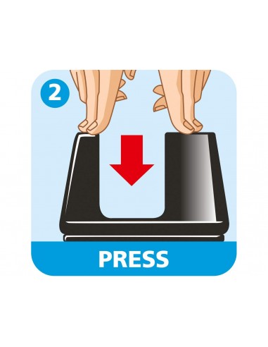 Portarrollo sobremesa tesa plastico easy cut smat para cintas de 33 m color negro