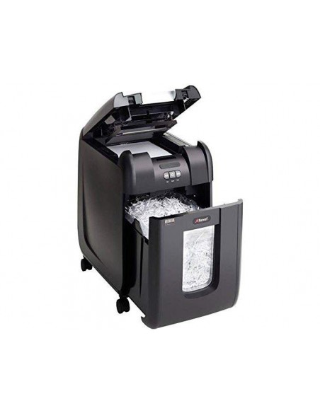 Destructora de documento rexel auto+130m capacidad de corte 130 hojas destruye clipsgrapas y tarjetas