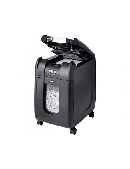 Destructora de documento rexel auto+130m capacidad de corte 130 hojas destruye clipsgrapas y tarjetas