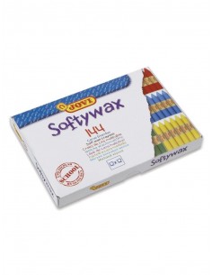 Lapices cera jovi softywax caja de 144 unidades 12 colores surtidos