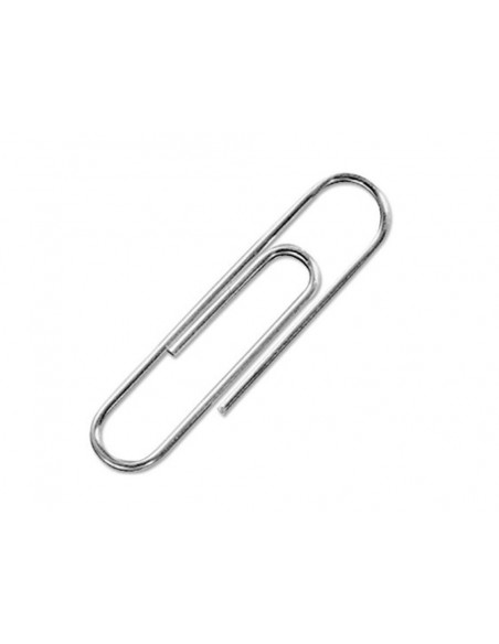 Clips niquelados q-connect nº3 43 mm caja de 100 unidades Clips niquelados q-connect nº3 43 mm caja de 100 unidades