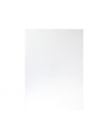 Goma eva ondulada liderpapel 50x70cm 2,2mm de espesor blanco