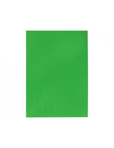 Goma eva ondulada liderpapel 50x70cm 2,2mm de espesor verde