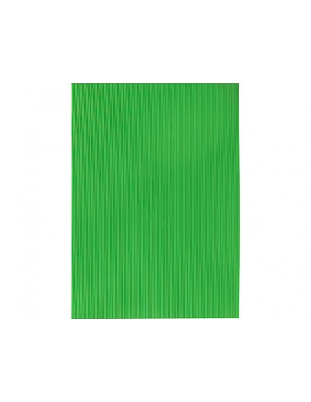 Goma eva ondulada liderpapel 50x70cm 2,2mm de espesor verde