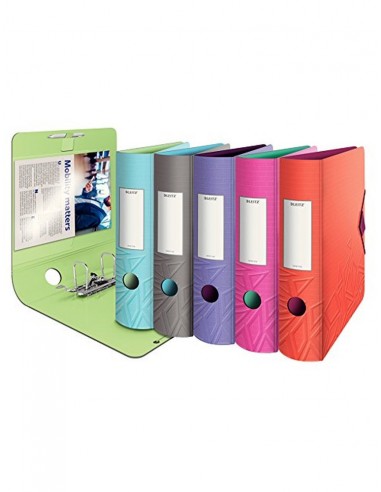 Archivador leitz active urban chic a4 polipropileno colores surtidos lomo 82 mm