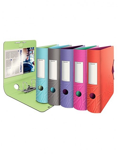 Archivador leitz active urban chic a4 polipropileno colores surtidos lomo 82 mm