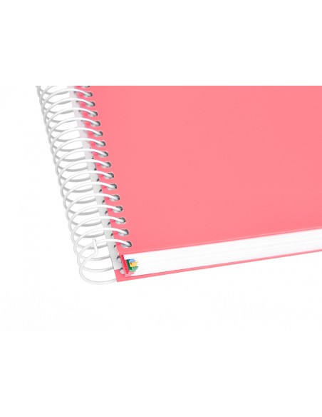 Cuaderno espiral a5 micro antartik tapa forrada120h 90 gr cuadro 5 mm 5 band 6 taladros color coral Cuaderno espiral a5 micro antartik tapa forrada120h 90 gr cuadro 5 mm 5 band 6 taladros color coral