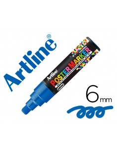 Rotulador artline poster marker epp-6-azu punta redonda 6mm color azul