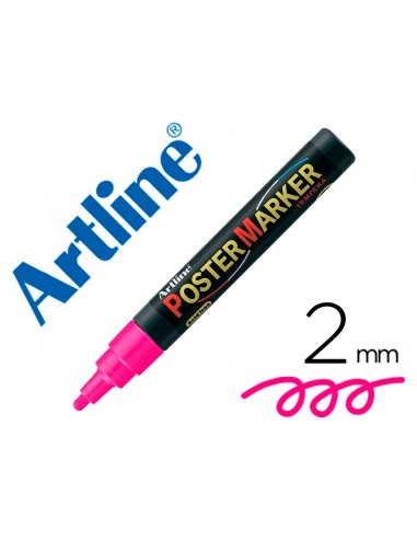 Rotulador artline poster marker epp-4-ros flu punta redonda 2 mm color rosa fluor