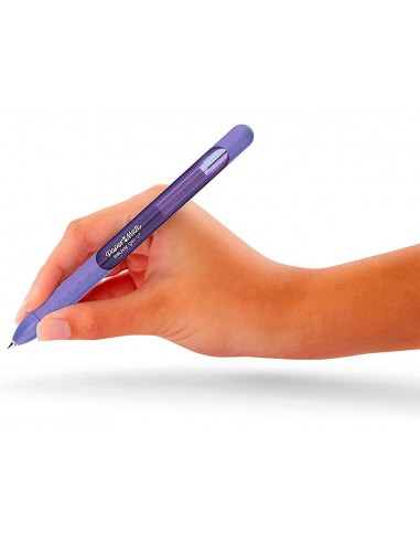 Boligrafo paper mate inkjoy retractil gel pen trazo 0,7 mm morado
