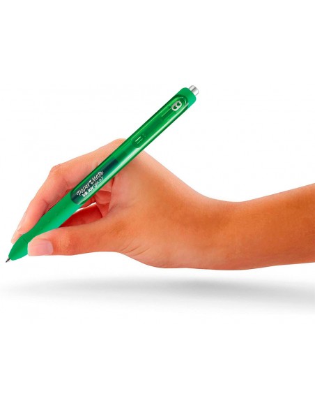Boligrafo paper mate inkjoy retractil gel pen trazo 0,7 mm verde Boligrafo paper mate inkjoy retractil gel pen trazo 0,7 mm verde