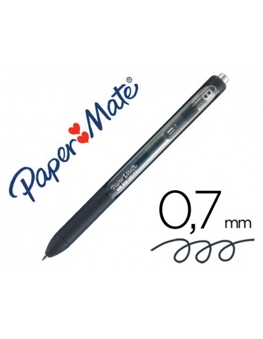 Boligrafo paper mate inkjoy retractil gel pen trazo 0,7 mm negro