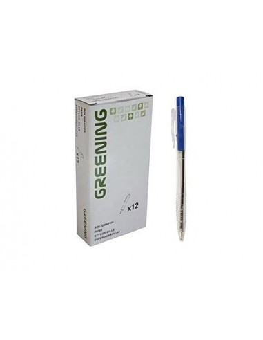 Boligrafo greening azul retractil