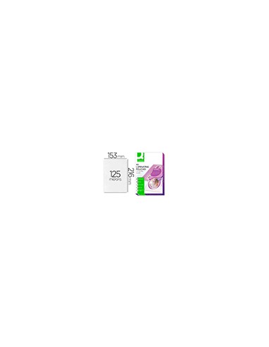 Bolsa de plastificar q-connect 153 x 216 mm 125 mc din a5 a caja de 100 unidades