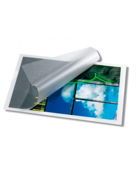 Bolsa de plastificar q-connect 153 x 216 mm 80mc din a5 caja de 100 unidades