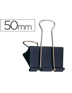 Pinza metalica q-connect reversible n.5 51 mm caja de 10 unidades