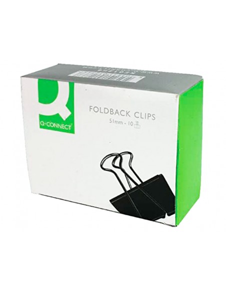 Pinza metalica q-connect reversible n.5 51 mm caja de 10 unidades Pinza metalica q-connect reversible n.5 51 mm caja de 10 unidades