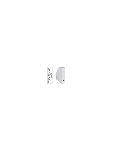 Revistero exacompta pvc lomo 70 mm color blanco 230x310x70 mm