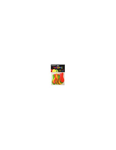 Globo 100% latex biodegradable fluorescente bolsa de 15 unidades colores surtidos