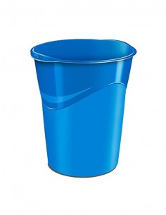 Papelera plastico cep azul 14 litros