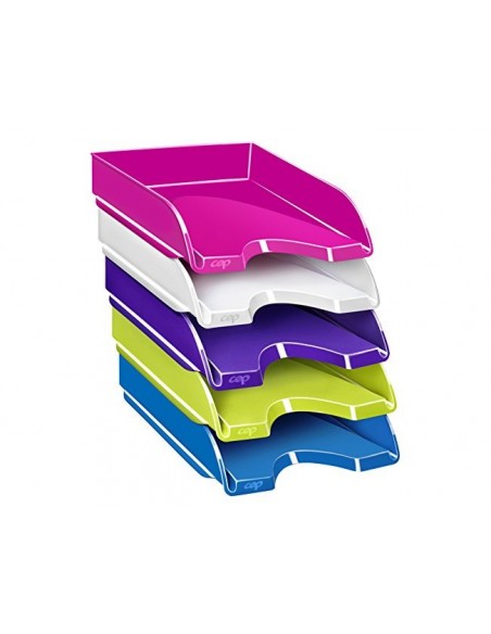Bandeja sobremesa cep plastico azul 257x348x66 mm